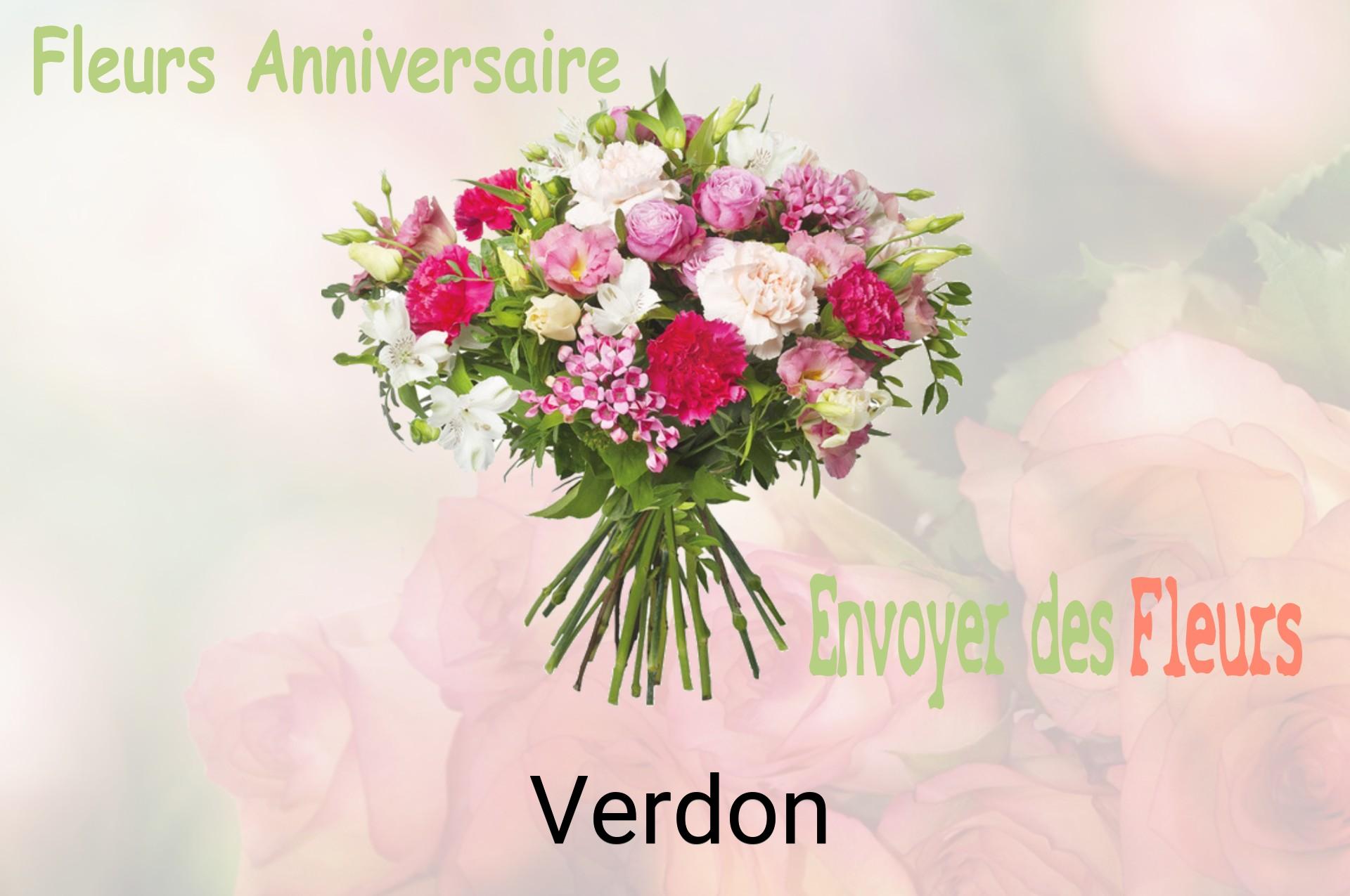 Bouquet de fleurs d’anniversaire livré à Verdon