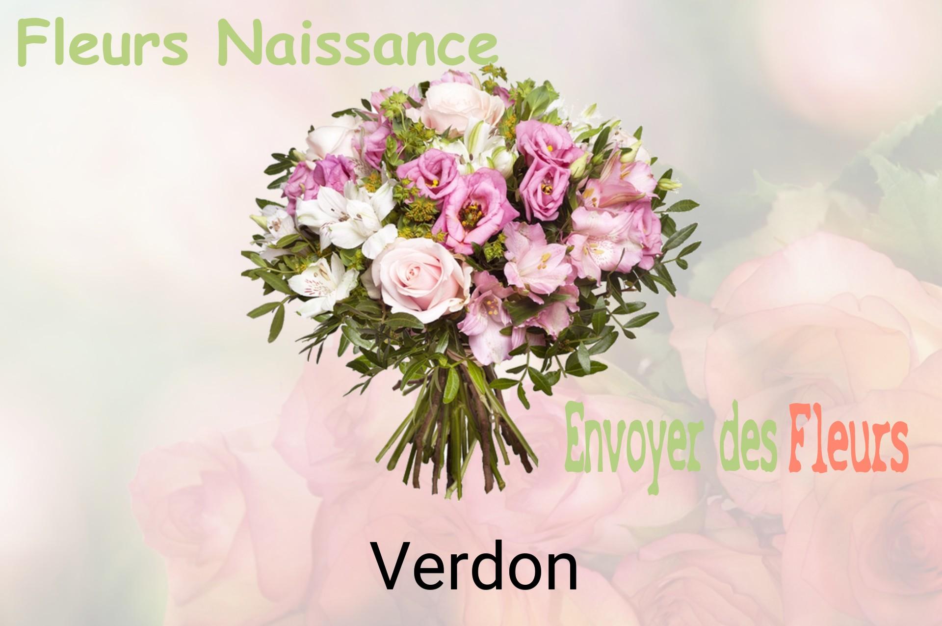 Bouquet de fleurs de naissance livré à Verdon